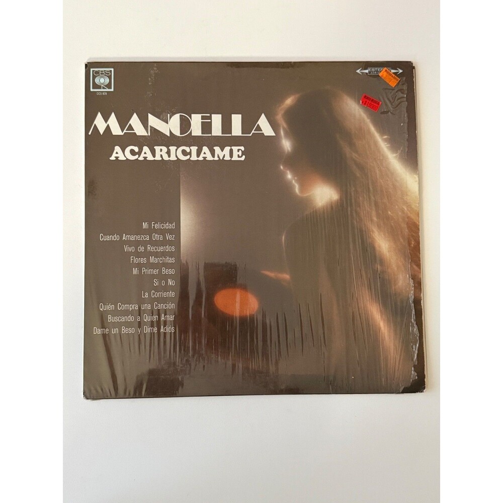 Manoella Torres Acariciame LP 1977 CBS DCS-829 Import Mexico VG Cleaned Shrink